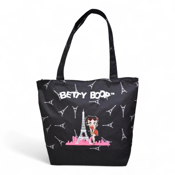 NWT Betty Boop Paris Tote Bag PR & change purse Eiffel tower - Picture 1 of 6